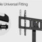 FORTIA TV Stand Mount 32-70 Inch Tall Modern Universal Floor Swivel Rack Black