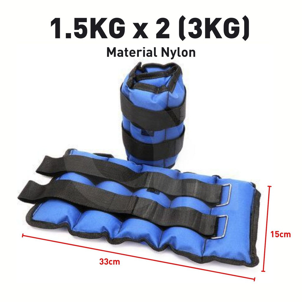 VERPEAK Nylon Ankle Weight 3kg (Bundle) FT-AW-104-OP