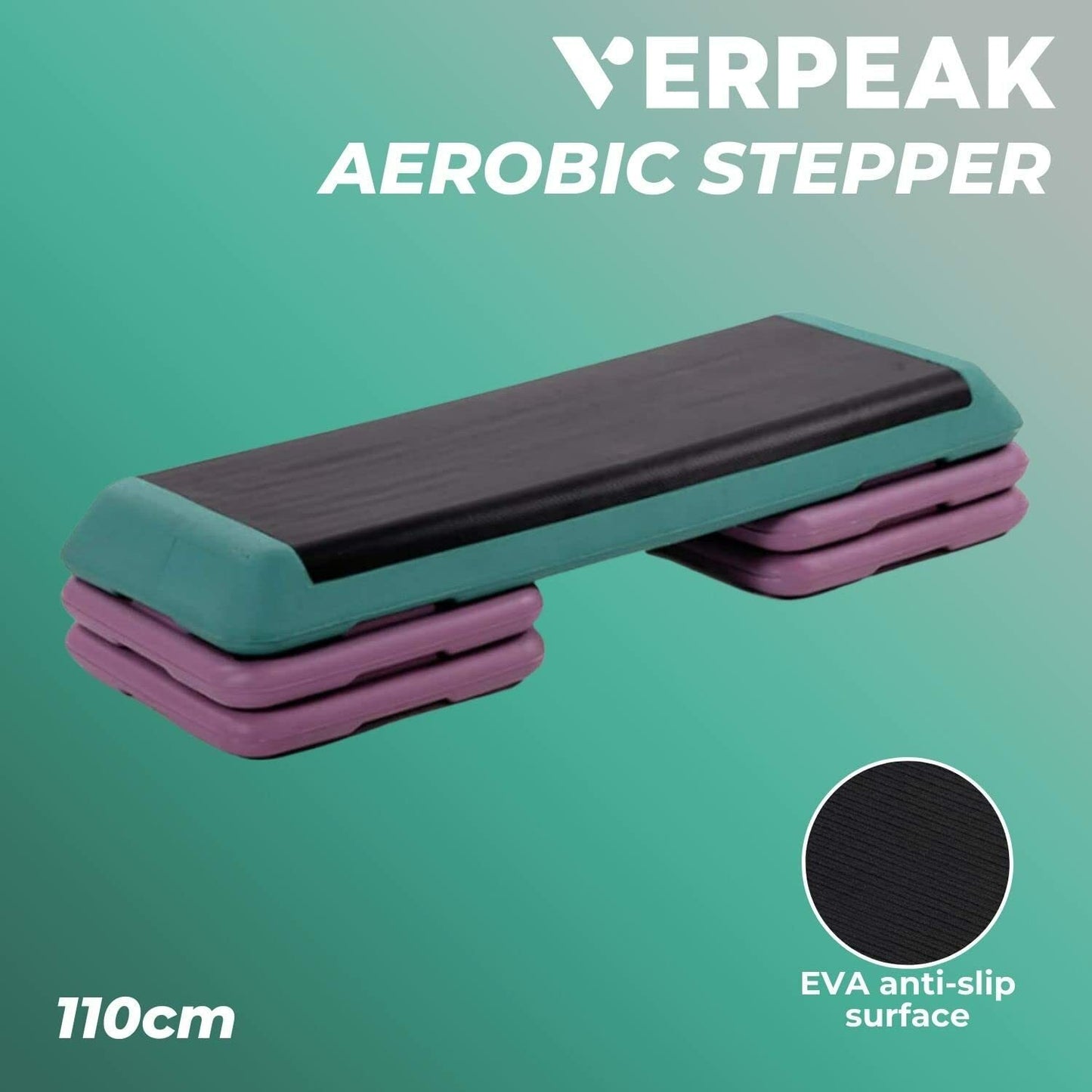 Aerobic stepper 110cm (Green&Pink) FT-AS-101-OP