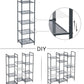 SONGMICS Bathroom Shelf 5-Tier Storage Rack with Adjustable Shelf Black BSC35BK