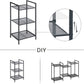 SONGMICS Bathroom Shelf 3-Tier Storage Rack with Adjustable Shelf Black BSC33BK