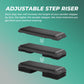 VERPEAK Aerobic Step Riser 4pcs Black VP-AS-109-AC