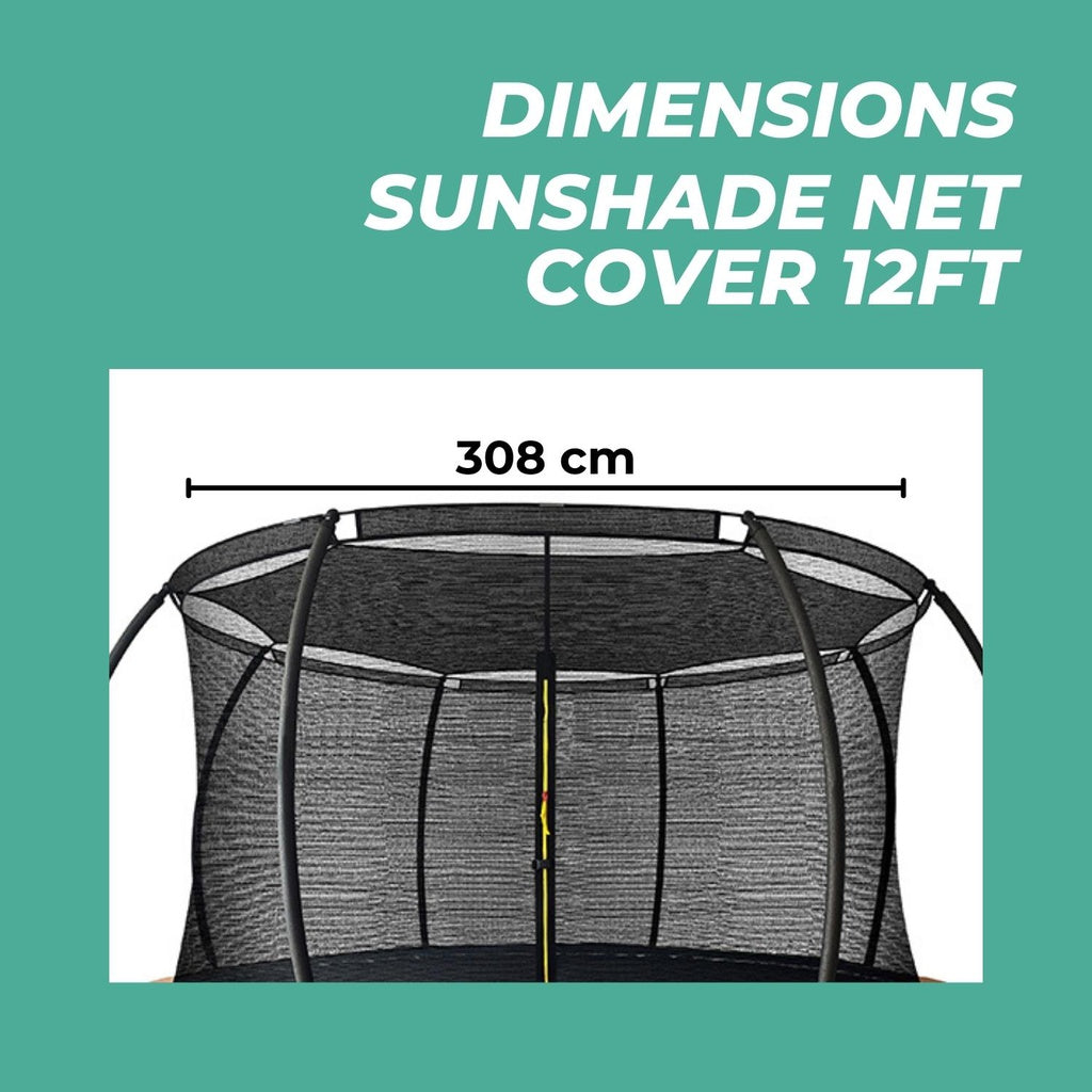 VERPEAK Sunshade Net for Trampoline 12ft