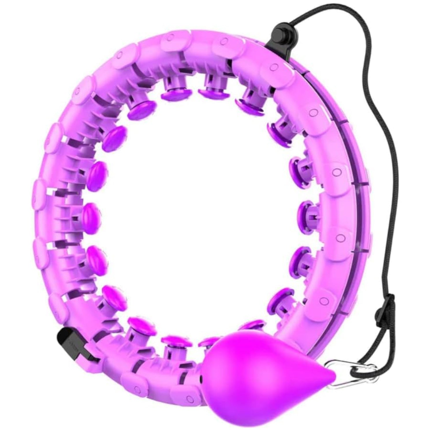 Verpeak Weighted Hula Hoop with 26 Detachable Knots (Purple) VP-WHH-100-GD