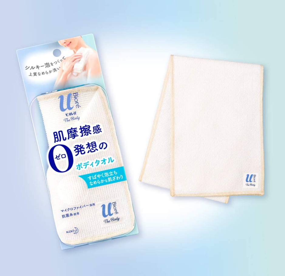 [6-PACK] Kao Japan Birou Bath Towel 90 * 15cm Extremely Soft, Dense Foam, Bacteriostatic and Quick Drying