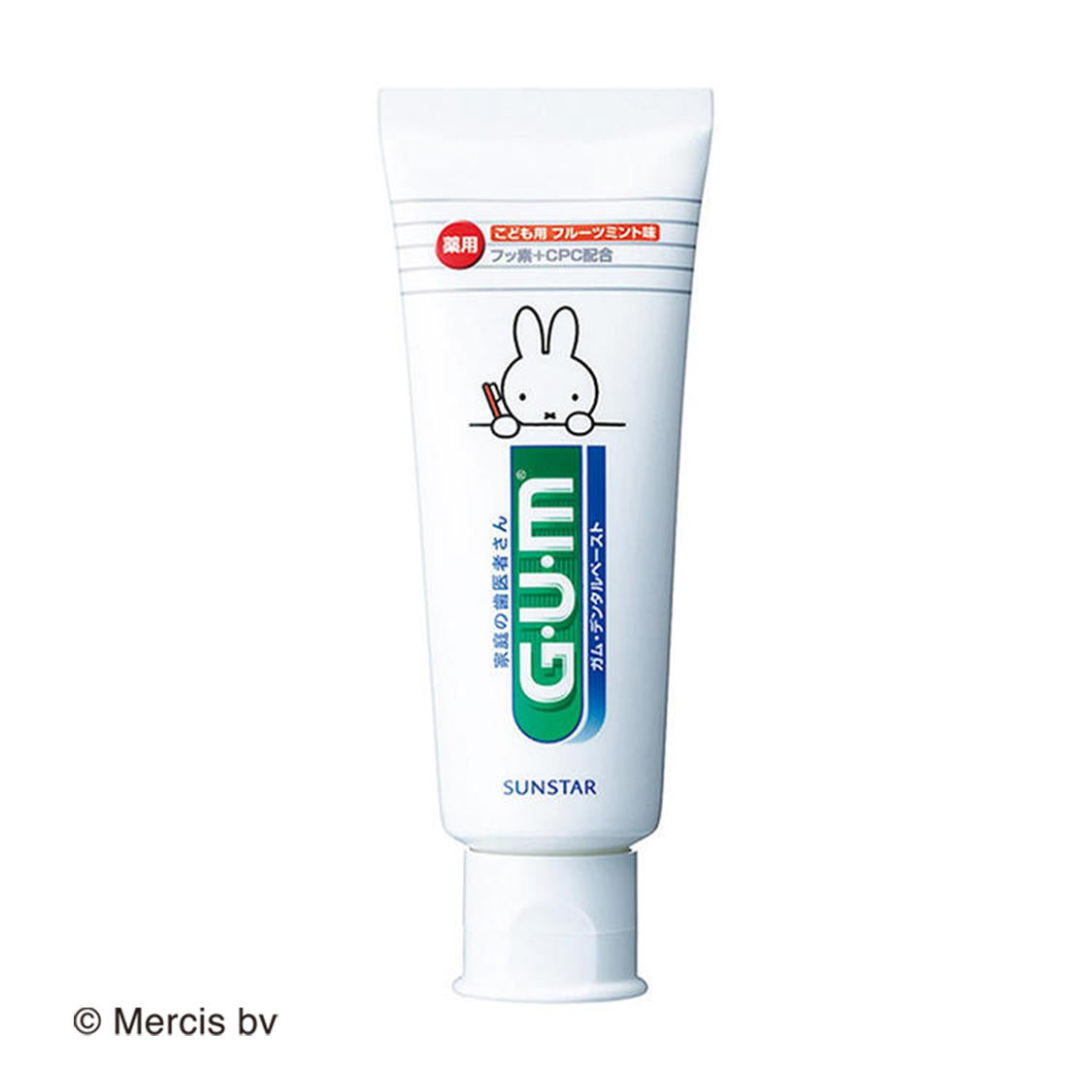 [6-PACK] G.U.M Miffy Children's Toothpaste Fluoride-containing Anti-Cavity Mouth Guard for Teeth Changing Period Special for 6 years and above 70g