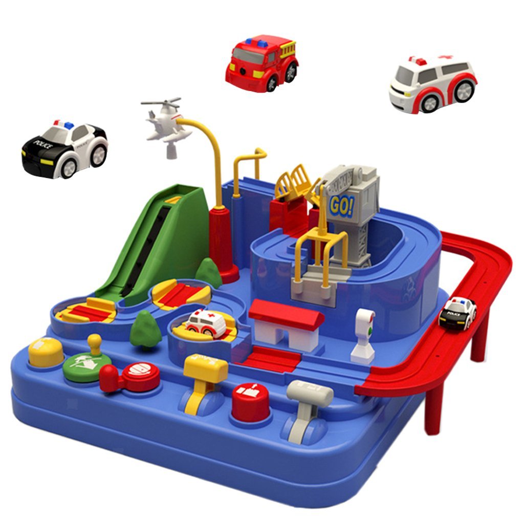 City Rescue Engineering Vehicles Playsets Car Adventure Toys Educational Toys (3 Cars)