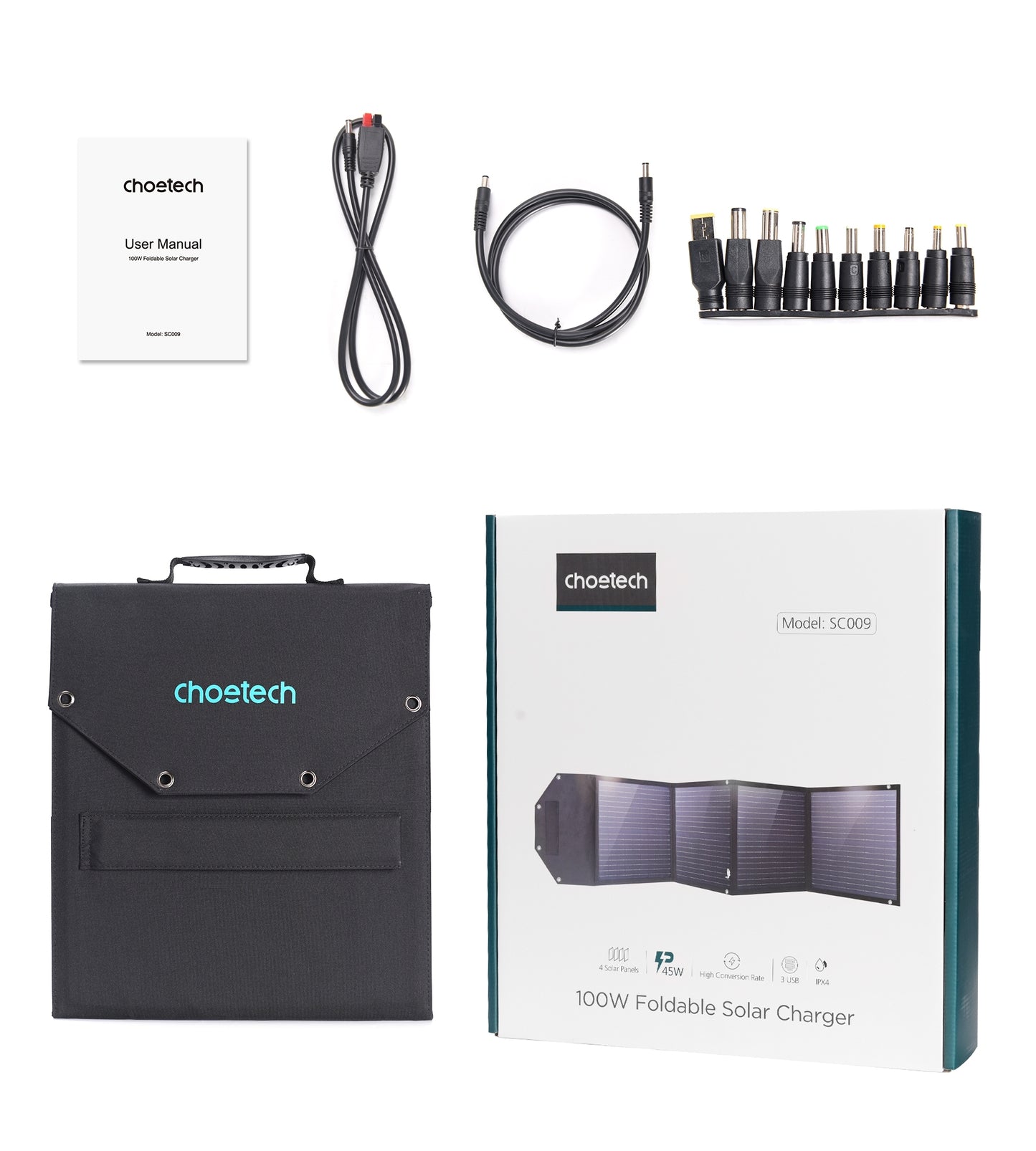 CHOETECH SC009 100W Foldable Solar Charger
