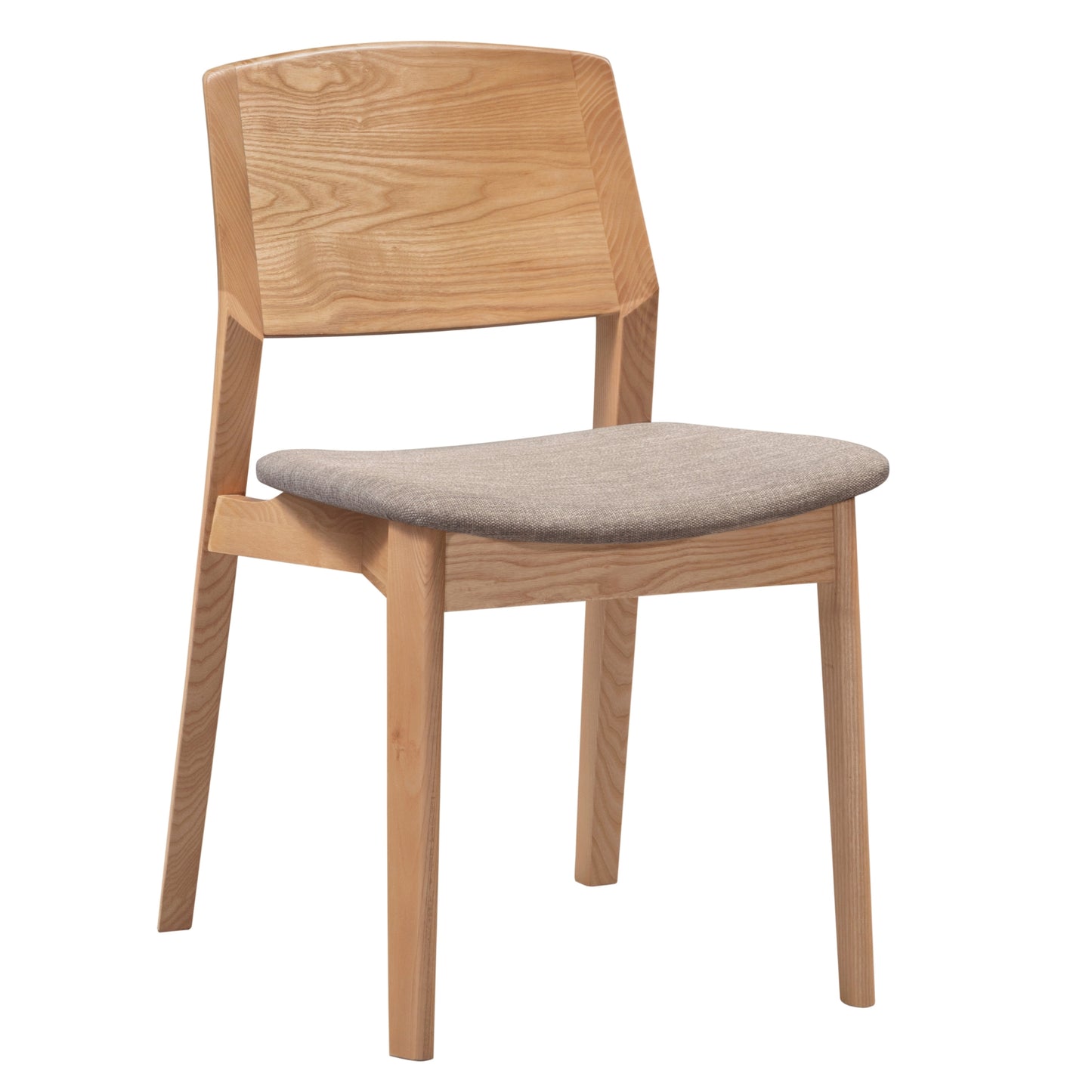 Emilio 7pc 180cm Dining Table Set Fabric Chair Solid Ash Wood Oak