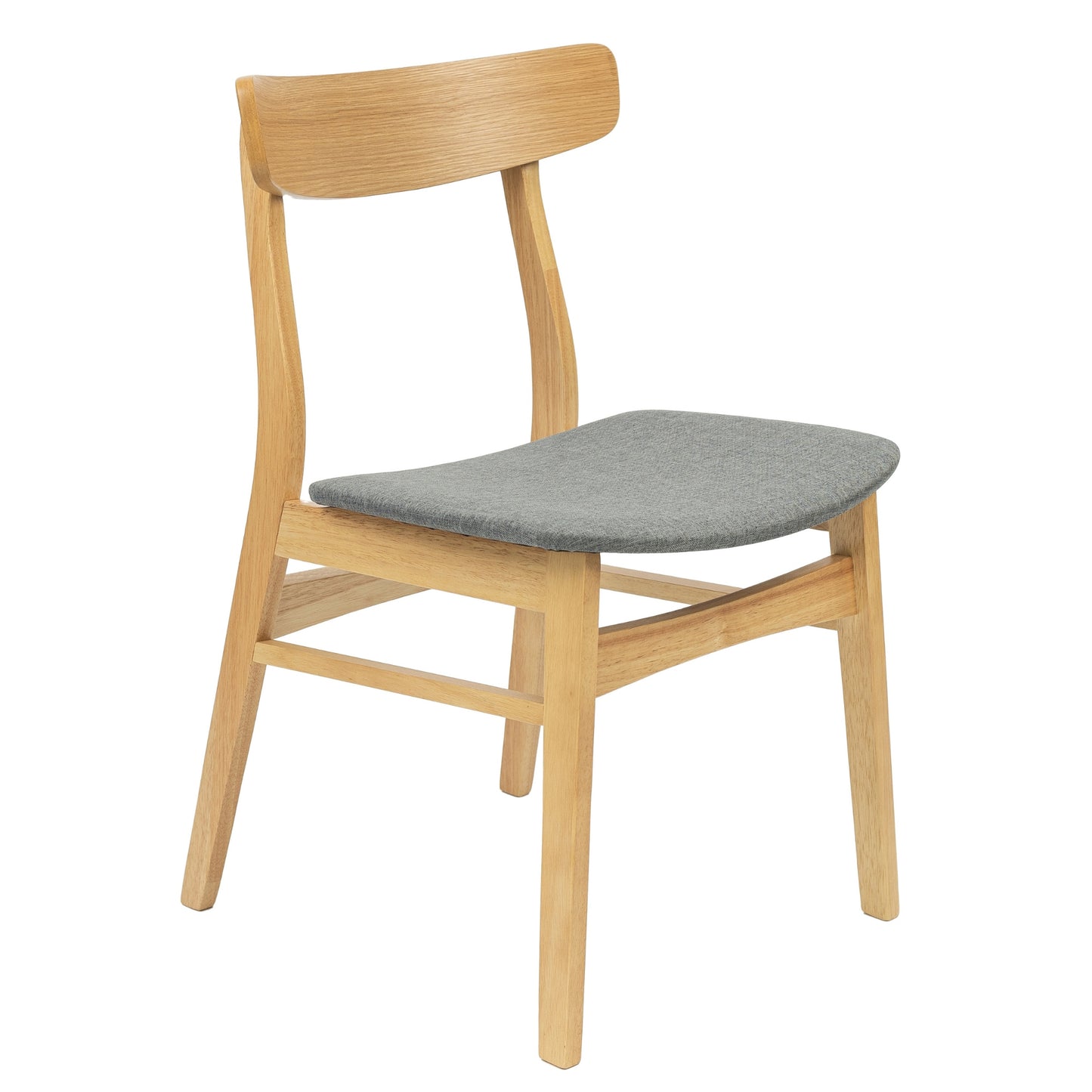 Oscar 7pc Dining Set 150cm Table 6 Chair Fabric Seat Scandinavian Style