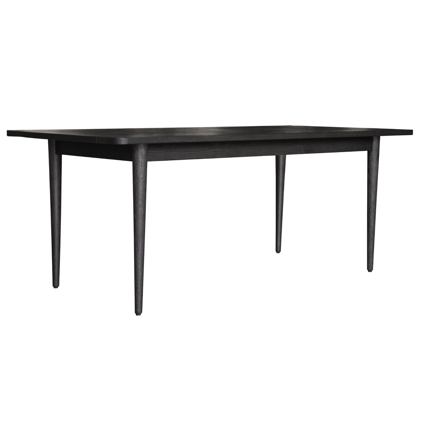 Claire Dining Table 180cm Solid Oak Wood Home Dinner Furniture - Black