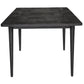 Claire 9pc Dining Set Table Extendable 170-230cm Oak Timber Seat Chair - Black
