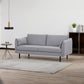 Channel 3 Seater Fabric Sofa Lounge Couch Grey