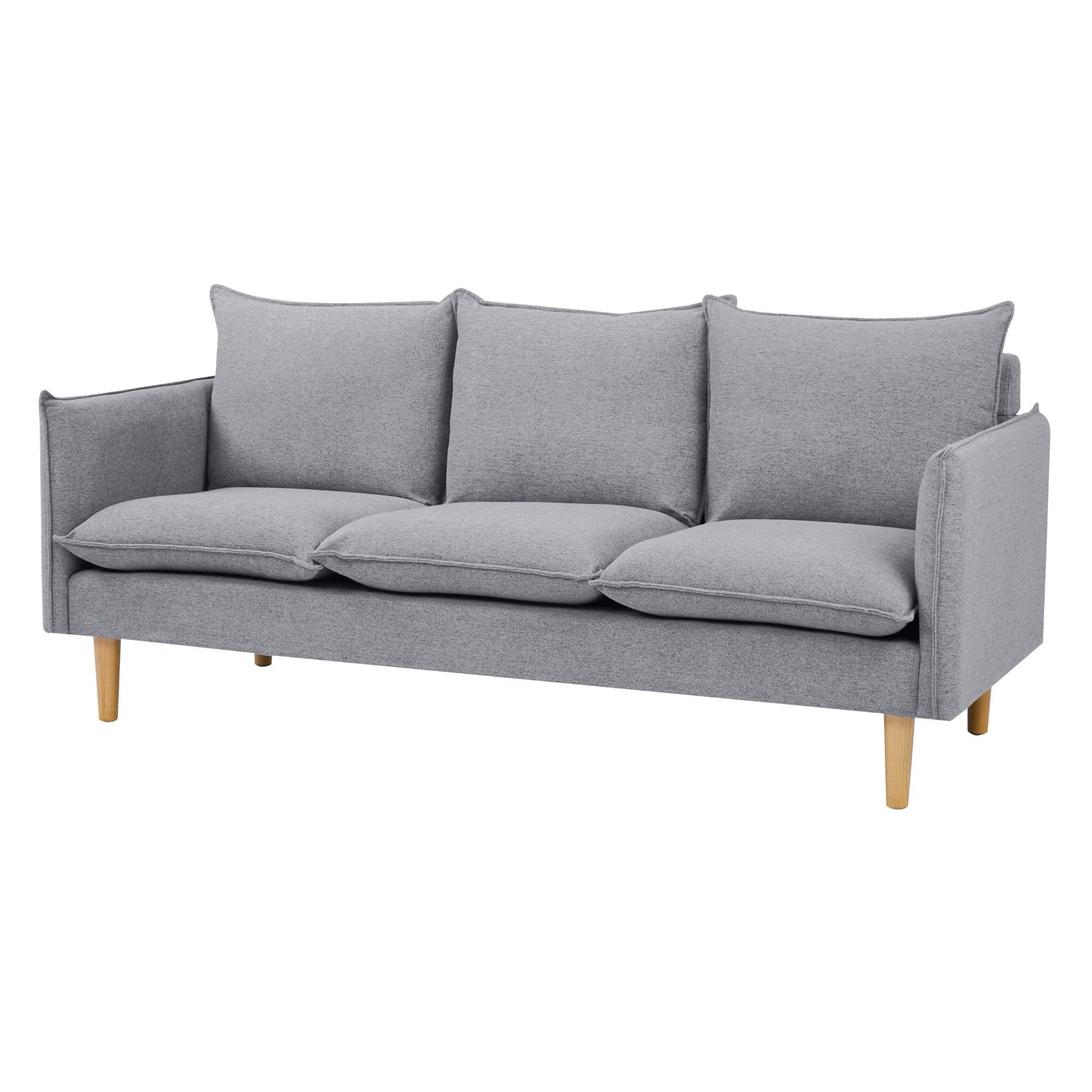 Sinatra 3 Seater Fabric Sofa Lounge Couch Grey