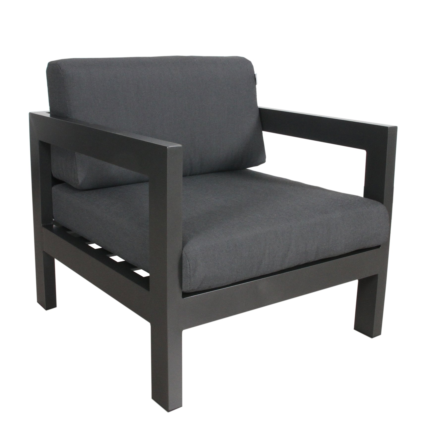 Outie Outdoor Sofa Lounge Chair Aluminium Frame Charcoal
