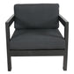 Outie Outdoor Sofa Lounge Chair Aluminium Frame Charcoal