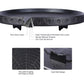 Korean BBQ Grill Pan Non-Stick Smokeless Stovetop BBQ Grill Plate Indoor Outdoor