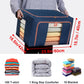 100L Cloth Storage Box Closet Organizer Storage Bags Clothes Storage Bags Wardrobe Organizer Idea Grey Blue