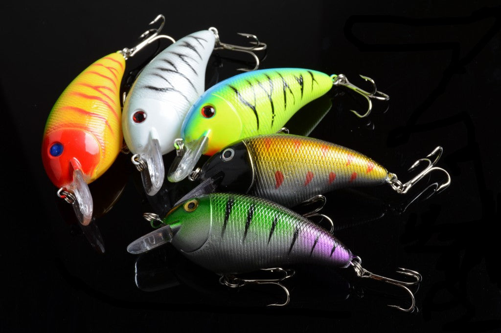 5x 8.5cm Popper Crank Bait Fishing Lure Lures Surface Tackle Saltwater