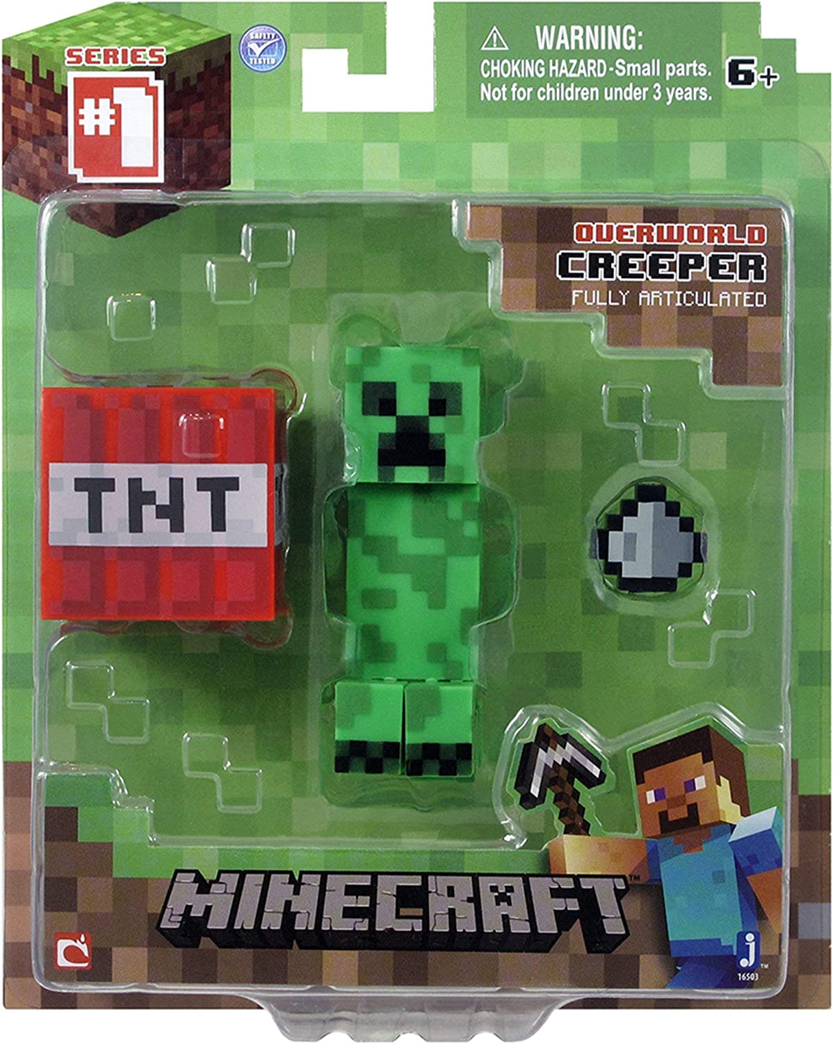 Minecraft Overworld Creeper Core Figure With Accessories