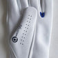 Awezingly Power Touch Cabretta Leather Golf Glove for Men - White (L)
