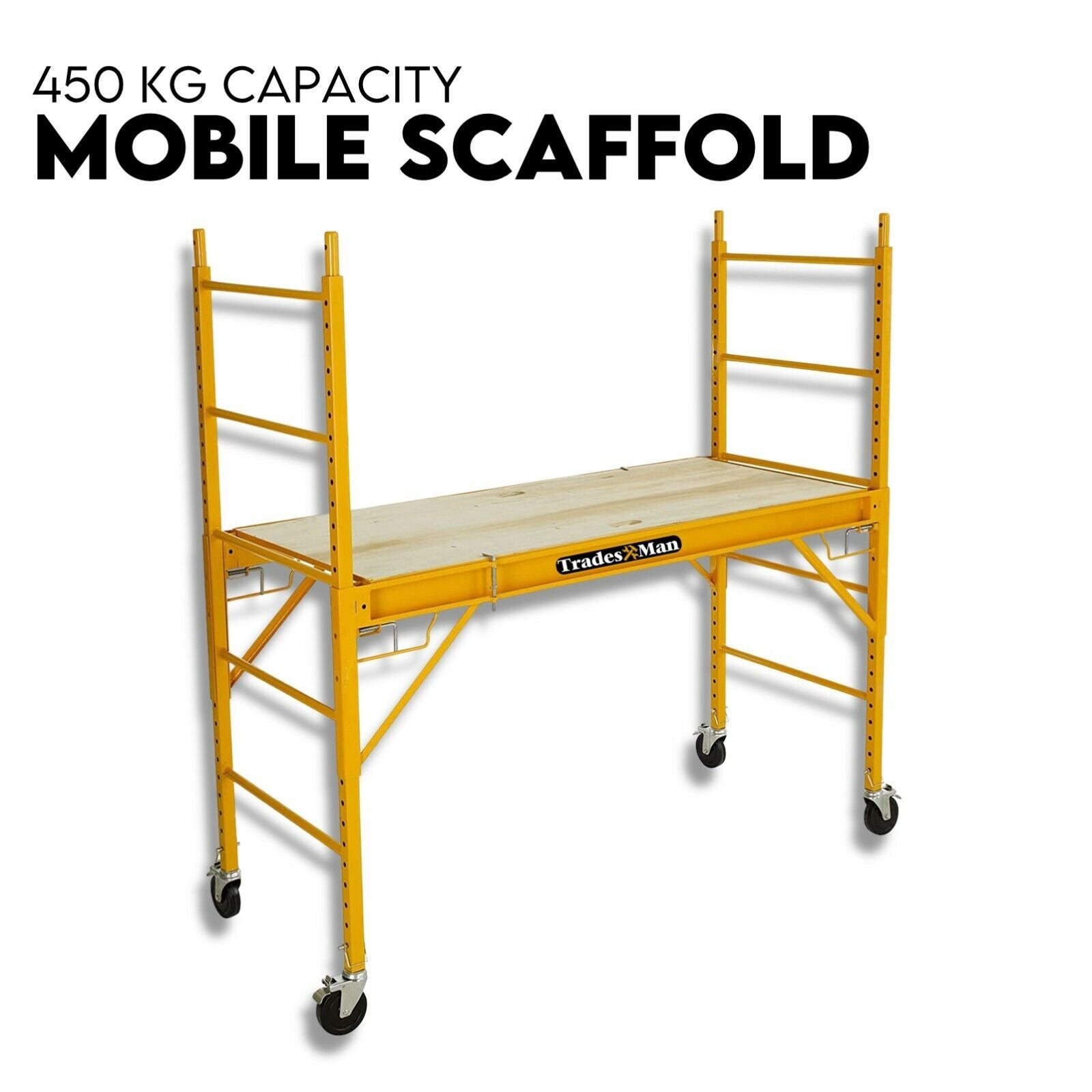 450kg Mobile Scaffold Ladder Scaffolding Platform Portable Ladder Work Safety