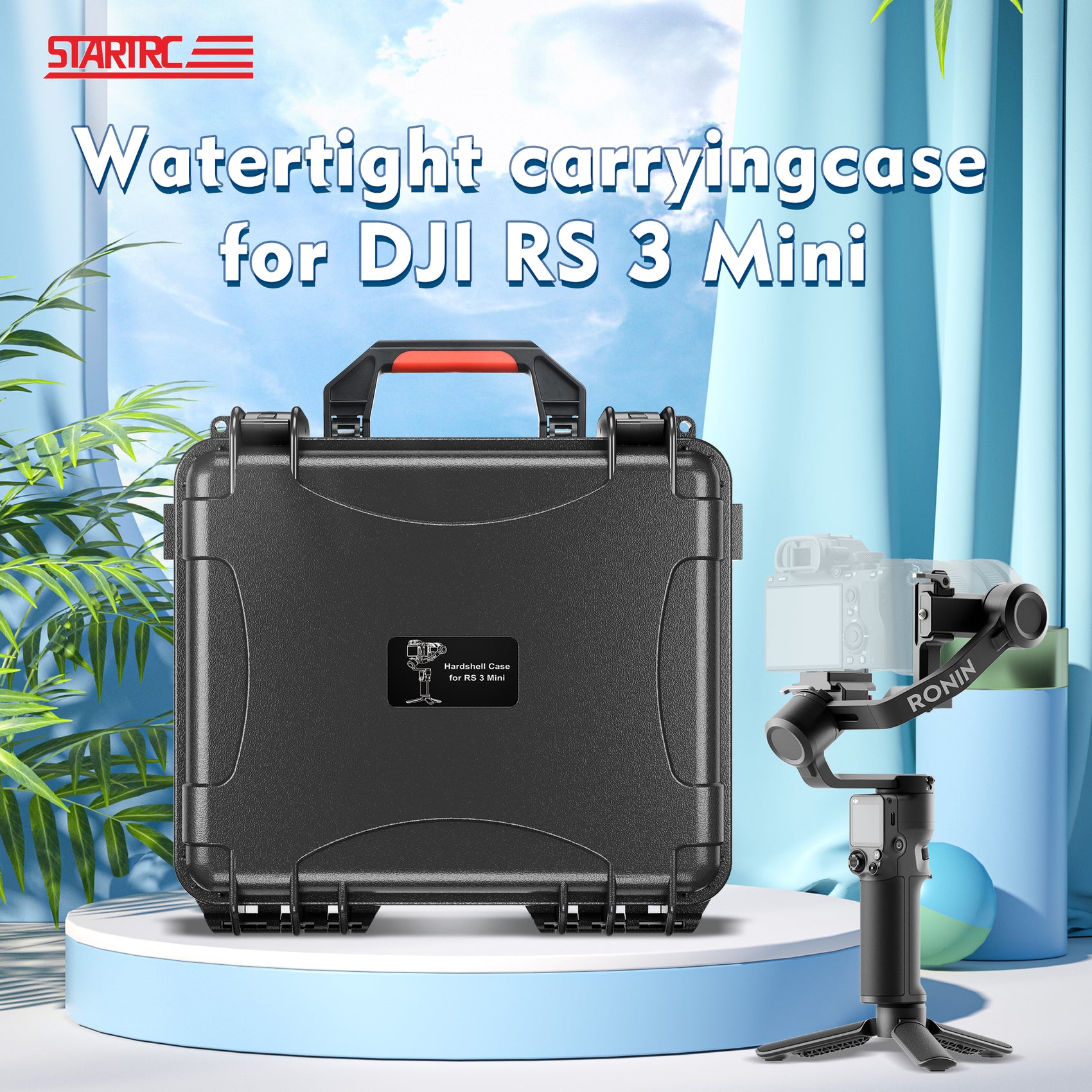 STARTRC RS 3 Mini Ronin,Waterproof Hard Carrying Case for DJI RS 3 Mini Gimbal