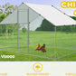 VaKa 3x2x1.95m Metal Walk-in Chicken Coop Rabbit Hutch Cage Hen House Chook Au