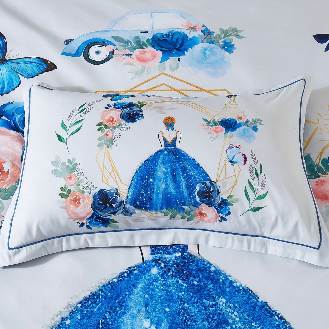 Princess Kids Quilt Cover Set - Double Size