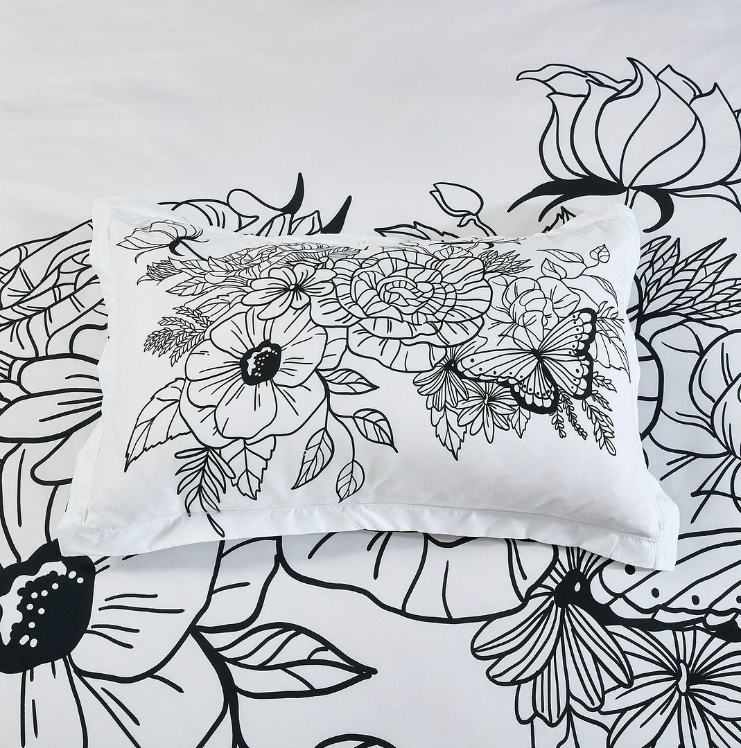 Viene Floral Quilt Cover Set - Queen Size