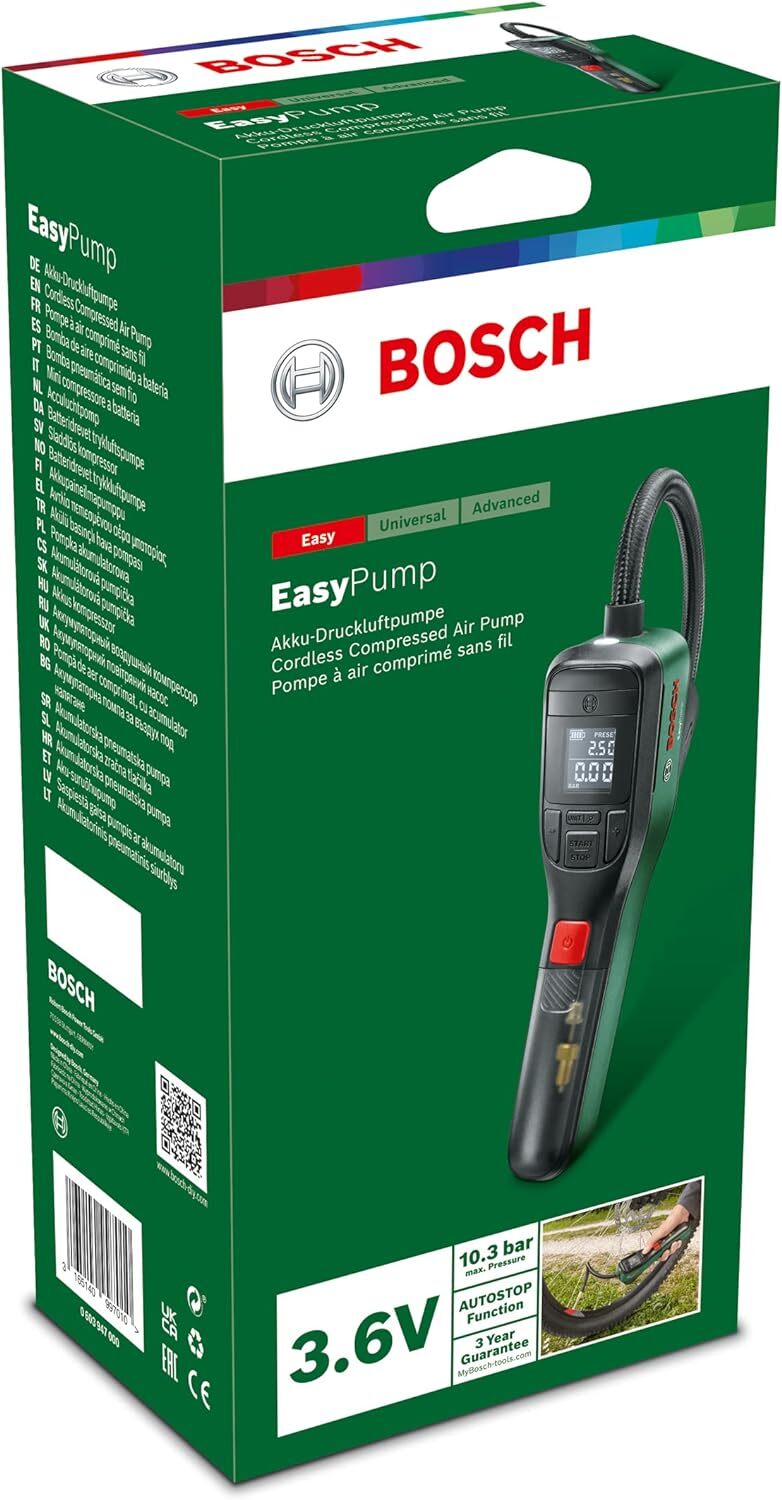 Bosch Electric Bike Pump/Air Pump/Mini Compressor EasyPump