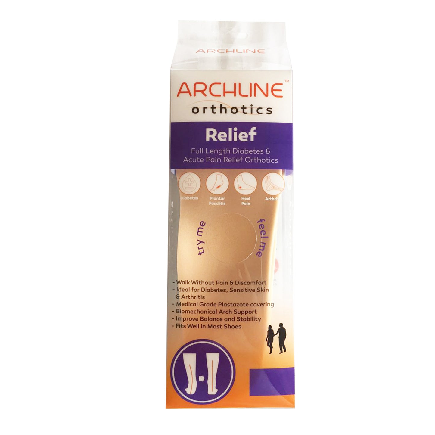 ARCHLINE Insoles Orthotics Full Length Arch Support Diabetics Plantar Fasciitis  - EUR 41