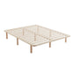 Platform Bed Base Frame Wooden Natural Single Pinewood