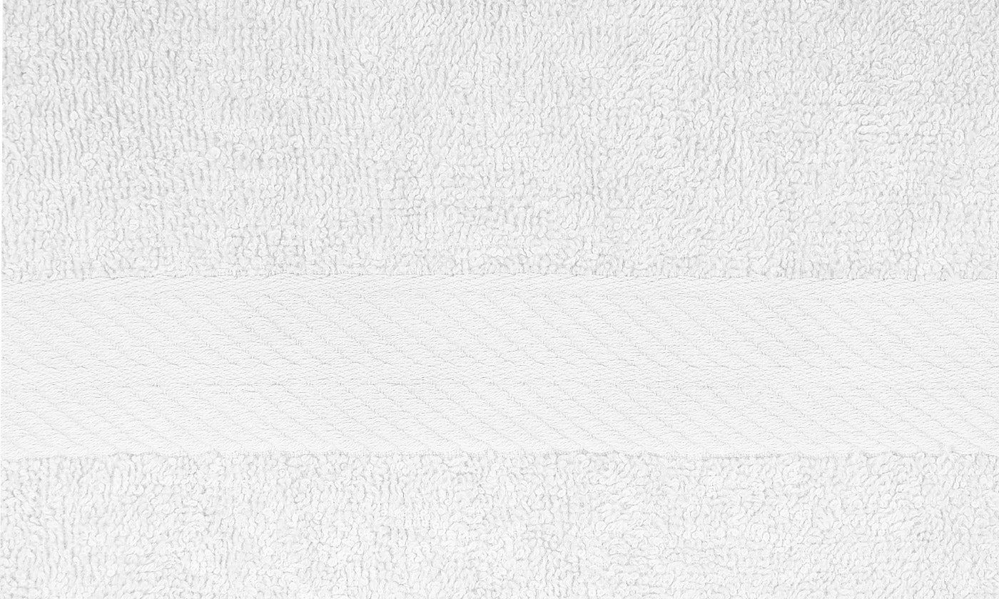 Royal Comfort 4 Piece Cotton Bamboo Towel Set 450GSM Luxurious Absorbent Plush - White